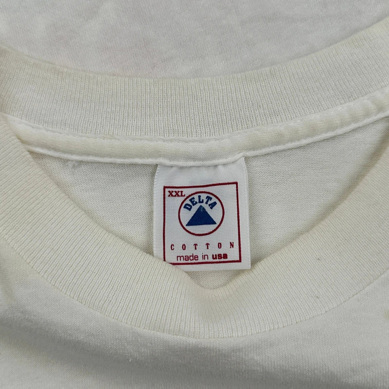 North Carolina Tar Heels Delta Single Stitch T-Shirt - 2XL Cream Cotton