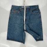 Lrg Denim Shorts - 36W 12L Blue Cotton