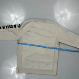 Carhartt Spellout Sweatshirt - Medium Cream Cotton