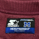 Heavyweight Starter Sweatshirt - Medium Burgundy Cotton