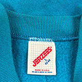 Fish Jumping Out Of Water Jerzees Graphic Sweatshirt - Large Blue Cotton