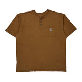 Carhartt T-Shirt - XL Brown Cotton
