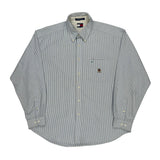 Tommy Hilfiger Striped Shirt - XL Blue Cotton