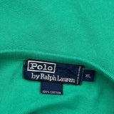 Polo By Ralph Lauren Henley Polo Shirt - XL Green Cotton