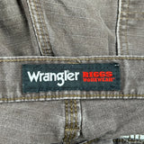 Riggs Workwear Wrangler Cargo Pants - 34W 32L Brown Cotton