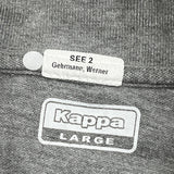 Kappa Polo Shirt - Large Grey Cotton