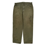 Dickies Carpenter Trousers - 35W 30L Green Cotton