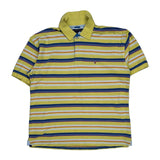 Tommy Hilfiger Striped Polo Shirt - XL Multicoloured Cotton