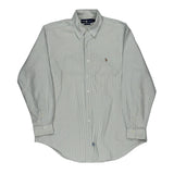 Ralph Lauren Striped Shirt - Large Blue Cotton