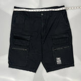 Ecko Unltd Cargo Shorts - 40W 11L Black Cotton