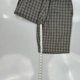 Tommy Hilfiger Checked Shorts - 34W 10L Grey Cotton