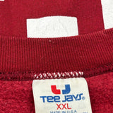 Made In USA Tee Jays 1994 Iron Bowl Champs Sweatshirt - 2XL Red Polyester Blend