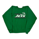 Jets Trench Nfl Sweatshirt - XL Green Polyester Blend