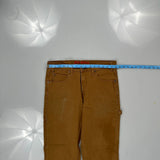 Dickies Carpenter Trousers - 34W 32L Brown Cotton