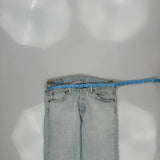 501 Levis Jeans - 32W 30L Light Wash Cotton