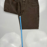 Lee Carpenter Shorts - 37W 10L Brown Cotton
