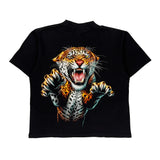 Rock Eagle Graphic T-Shirt - Medium Black Cotton