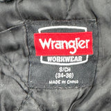 Wrangler Jacket - Small Black Cotton Blend