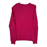 Ralph Lauren Sport Cable Knit Sweater - Large Pink Cotton
