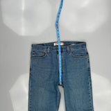 505 Levis Jeans - 36W 32L Blue Denim