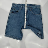 Wrangler Carpenter Shorts - 32W 9L Blue Cotton