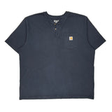 Carhartt T-Shirt - 2XL Navy Cotton