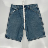 Wrangler Carpenter Shorts - 32W 10L Blue Cotton
