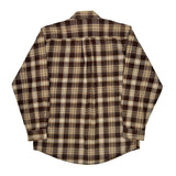 Carhartt Checked Flannel Shirt - Large Beige Cotton