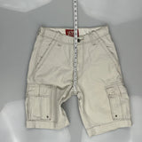 Levis Cargo Shorts - 30W 11L White Cotton