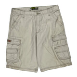 Lee Cargo Shorts - 32W 11L Beige Cotton