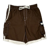 Tommy Hilfiger Cargo Swim Shorts - Medium Brown Polyester