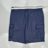 Tommy Hilfiger Cargo Shorts - 36W 10L Blue Cotton