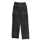 J.Galt Carpenter Jeans - 25W UK 6 Grey Cotton