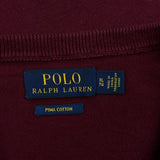Polo By Ralph Lauren Sweater - XL Burgundy Cotton