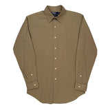 Polo By Ralph Lauren Shirt - Small Khaki Cotton Blend