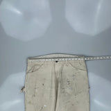 Dickies Carpenter Trousers - 36W 32L Beige Cotton
