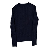 Polo By Ralph Lauren Cable Knit Sweater - Small Navy Cotton