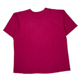 Single Stitch Snoopy Cartoon T-Shirt - XL Pink Cotton