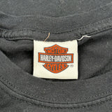 Harley Davidson Graphic T-Shirt - Large Black Cotton