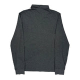 Polo By Ralph Lauren Slim Fit Long Sleeve Polo Shirt - Large Grey Cotton