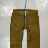 Polo By Ralph Lauren Cord Pants - 34″ Waist Brown Cotton
