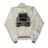 Made In USA Capricorn Graphic Varsity Jacket - XL Cream Polyester