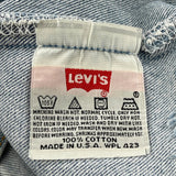 Levis Denim Shorts - 30W UK 10 Light Wash Cotton