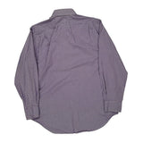 Regent Classic Fit Polo By Ralph Lauren Checked Shirt - Large Purple Cotton