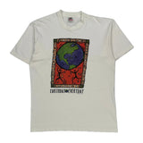 Earth Day Fruit Of The Loom Graphic T-Shirt - Large White Cotton