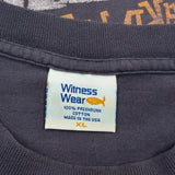 Single Stitch Christian-Themed West Wear Graphic T-Shirt - XL Gray Cotton
