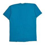 Fruit Of The Loom Single Stitch T-Shirt - Large Blue Cotton