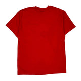 Single Stitch Hard Rain Cafe Hilo Hawaii Hanes Graphic T-Shirt - XL Red Cotton