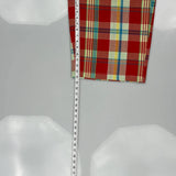 Southpole Checked Shorts - 36W 14L Red Polyester Blend