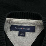 Tommy Hilfiger Sweater Vest - Medium Black Cotton